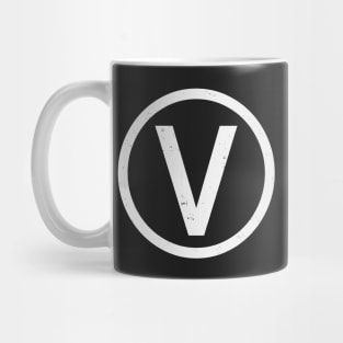 Distressed Vegan Symbol Mug